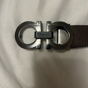 Salvatore Ferragamo Men's Black and Brown Belt Bag